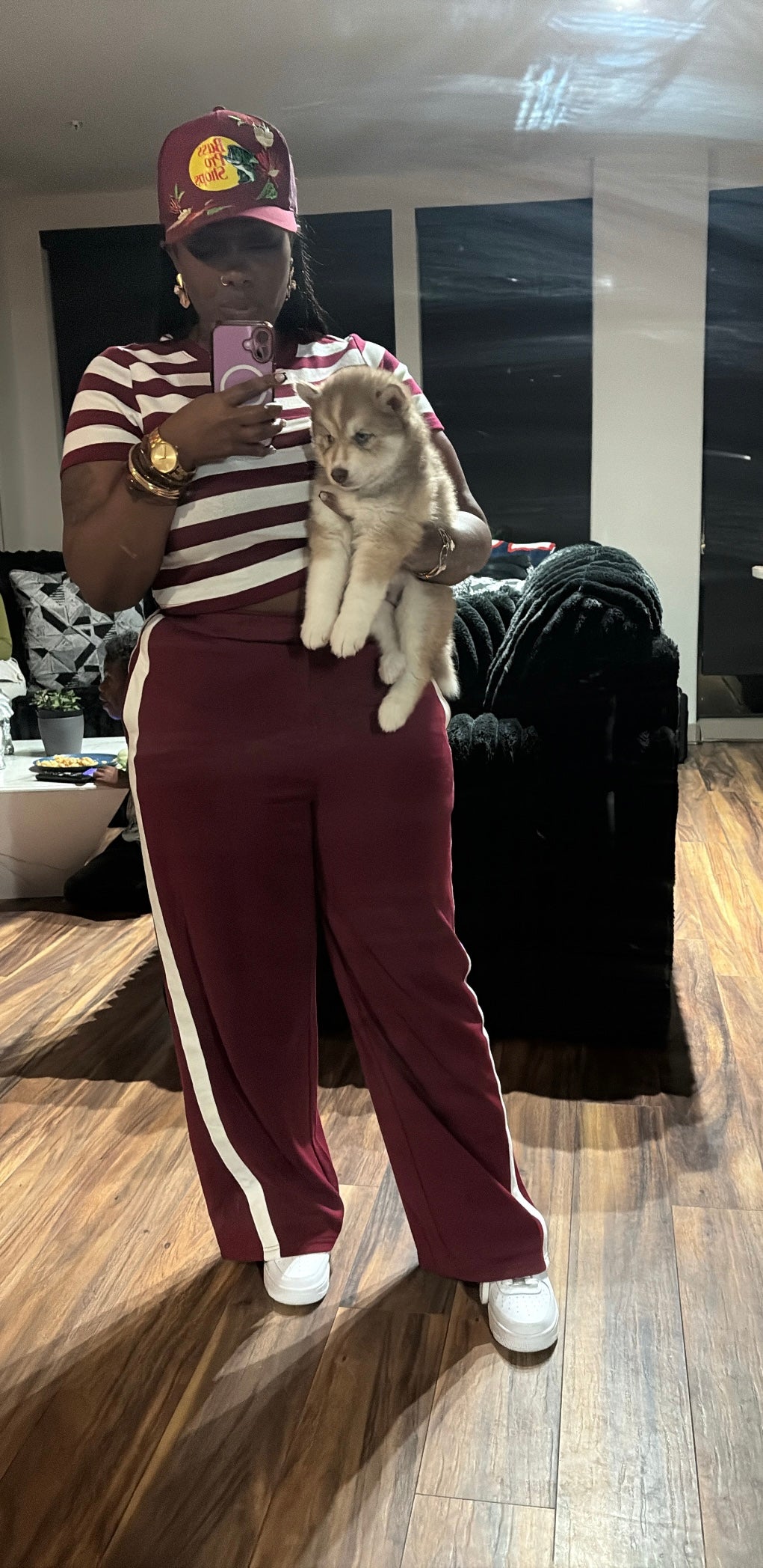 2 piece stripe set